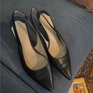 Ralph Lauren Black Slingback Heels